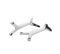 Pedales Para Trident 660 2021-2022 2023 2024 2025 Para TRIDENT660 Motocicleta Kit De Estriberas Para Pasajero Trasero Soporte De Reposapiés(Negro plata)