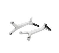 Pedales Para Trident660 2021-2023 2024 2025 Kit De Estriberas Para Motocicleta Y Pasajero Trasero Soporte De Reposapiés 2022 2023 2024 Para TRIDENT66(Negro plata)