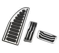 pedales pie coche Para Everest Para Ranger 2016-2023 AT MT Pedales Coche Acero Inoxidable Acelerador Freno Gas Cubierta Del Pedal Apoyo Almohadillas Goma Cubiertas Las(AT with rest)