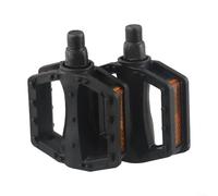 Pedales planos de pedales de bicicleta para bicicletas infantiles, interfaz de acero lubricado sellado, dientes antideslizantes, placas reflectantes, pedales de repuesto para bicicleta MTB de