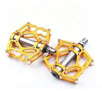Pedales planos ligeros de 580 g, par de pasadores antideslizantes | Aleación mecanizada CNC, rodamientos DU sellados, anillos impermeables, giro suave, uso en carretera de montaña