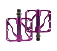 Pedales planos ligeros para bicicleta, 95 mm, triple rodamiento | Cuerpo de aluminio CNC, rodamientos triples sellados, rotación suave, baja fricción, tamaño de 95 x 80 mm