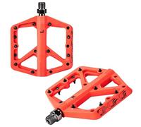Pedales planos para bicicleta, plataformas de nailon de base ancha con rodamiento sellado de 9/16 pulgadas para entusiastas del ciclismo de montaña, 1 par de pedales de plataforma ancha