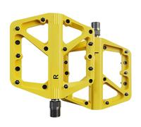 Pedales planos para bicicleta, plataformas de nailon de base ancha con rodamiento sellado de 9/16 pulgadas para entusiastas del ciclismo de montaña, 1 par de pedales de plataforma ancha