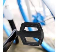 Pedales planos para bicicletas infantiles con interfaz de acero lubricado sellada, dientes antideslizantes en ambos lados, placas reflectantes y área de contacto ampliada del pie (12 mm)