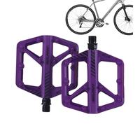 Pedales Planos, Pedales de Bicicleta de Carretera | Pedal Plano Ligero para Bicicleta de Carretera - Piezas de, Pedal Plano con rodamientos sellados, Accesorios de Eléctrico y Montaña