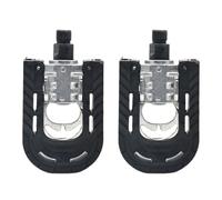Pedales planos, pedales de ciclismo de carretera, reemplazos ligeros antideslizantes, 0.55 pulgadas, diseño de tira reflectante para ciclistas de bicicletas eléctricas, viajes, viajes diarios