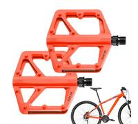 Pedales planos, pedales planos para bicicleta de carretera y trekking, pedales de repuesto reflectantes con 10 pines antideslizantes para personas mayores, entrenamiento en interiores, cardio y