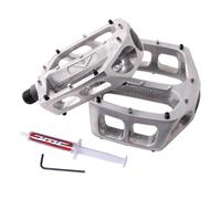 Pedales plateado pulido DMR V8