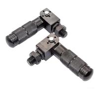 Pedales plegables de aleación de aluminio mecanizado CNC para una instalación estable y segura en scooters eléctricos o bicicletas con refuerzo de manga roscada (negro)