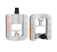 Pedales plegables de aluminio antideslizantes de 1,4 cm para MTB, Road y | Pedales plegables para bicicleta con pasadores antideslizantes, rodamientos sellados y tiras reflectantes; par de 0.55