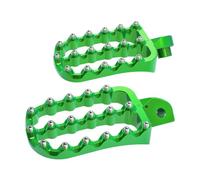 Pedales Reposapiés Aluminio Motocicleta Clavijas Pie Ampliadas para Kawasaki para KLR650 para KLR 650 1987-2023 Reposapiés Delanteros(Verde)