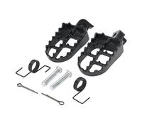 Pedales soporte CNC Ajuste motocicleta para Suzuki, pedales universales reposapiés, estriberas aluminio moto Reposapies Trasero(Glossy Black)