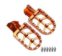 Pedales soporte CNC Ajuste pedales apoyo aluminio CNC bicicleta eléctrica para Surron Lightbees X/S Talaria Reposapies Trasero(Orange)