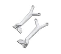 Pedales Soporte De Reposapiés Para Trident 660 Para Trident660 2021 2022 2023 2024 2025 Kit De Estriberas Para Motocicleta Y Pasajero Trasero(A pair of silver)