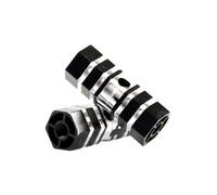 Pedales traseros de aleación de aluminio, par de clavijas hexagonales para | 7,5 cm de longitud, 10,5 mm de eje de ajuste | Racing Bike Foot Pegs Replacement Footrests for Mountain Cycle | Rocket