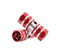 Pedales traseros de aleación de aluminio, par de clavijas hexagonales para | 7,5 cm de longitud, 10,5 mm de eje de ajuste | Racing Bike Foot Pegs Replacement Footrests for Mountain Cycle | Rocket