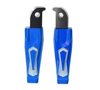 Pedales Traseros Plegables Motocicleta Reposapiés Estriberas Traseras Plegables para MT07 para MT-07 para TMAX 530 500 para YZF R3 R25 Reposapiés Delanteros(Azul)