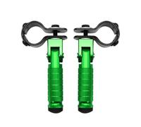 Pedales universales de 8 mm para Motocicletas, ciclomotores, Karts y Scooters Estriberas Pasajero(Green)