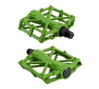 Pedales universales duraderos y ultraligeros de aleación aluminio, pedales for bicicleta montaña, antideslizantes for ahorrar esfuerzo ESSEIEIE(Green)