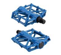Pedales universales duraderos y ultraligeros de aleación aluminio, pedales for bicicleta montaña, antideslizantes for ahorrar esfuerzo ESSEIEIE(Blue)