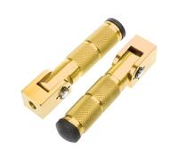 Pedalesn Motocicleta 1 Par De Estriberas Plegables Antideslizantes Universales Para Motocicleta Pedal De Reposapiés Delantero Y Trasero Reposapiés(Gold)