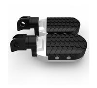 Pedalesn Motocicleta Clavijas Pie Motocicletas Pedales Descanso Giratorios Para XL600V Para Transalp Para XL600 Para R XRV650/750 Para África Para Twin Para Ajustable Reposapiés(Tyle 1 Silver)
