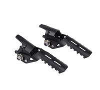 Pedalesn Motocicleta Estribos Delanteros De Motocicleta Abrazaderas De Reposapiés Plegables Para R1250GS Para LC 2019 2020 2021 2022 2023 Reposapiés(Black)