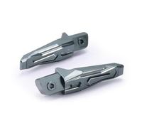 Pedalesn Motocicleta Pedal Extensor Reposapiés Delantero Y Trasero Motocicleta Para KAWASAKI Para Ninja 400 650 Para ZX25R Para ZX-6R Para ZX-10R Para Z400 Para ZX4RR Reposapiés(Rear pedal gray)