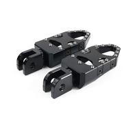 Pedalesn Motocicleta Pedales Anchos Para Motocicleta Estriberas Descanso Para MT-07 Para MT-09 Para TRACER 2013 2014 2015 2016 2017 2018 2019 Reposapiés(Black)
