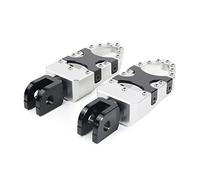 Pedalesn Motocicleta Pedales Anchos Para Motocicleta Estriberas Descanso Para MT-07 Para MT-09 Para TRACER 2013 2014 2015 2016 2017 2018 2019 Reposapiés(Silver)