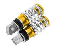 Pedalesn Motocicleta Pedales Clavijas Traseras Para Pasajero Motocicleta Pedales Reposapiés Resorte Trasero Aluminio Accesorios Motocicleta 113x31mm Reposapiés(Gold)