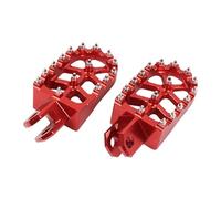 Pedalesn Motocicleta Pedales De Reposapiés Para Motocicleta Suzuki Para DRZ400S Para RM250Z Para RMX250 Para DRZ400SM 2000 2001 2002 2003 2004 Reposapiés(Red)