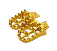 Pedalesn Motocicleta Reposapiés De Motocicleta Pedales Apoyo Pedales Anchos Para Kawasaki Para RM100 Para KLX140 2017 2018 2019 2020 2021 2022 2023 Reposapiés(Gold)