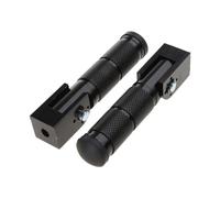 Pedalesn Motocicleta Reposapiés Plegables Para Motocicleta Reposapiés Delantero Y Trasero Accesorios Universales Para Motocicleta 1 Par Reposapiés(Black)