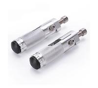 Pedalesn Motocicleta Reposapiés Trasero Para Motocicleta 2 Uds. Reposapiés Tablero De Descanso Accesorios Para Motocicleta Reposapiés(Silver)