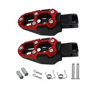 Pedalesn Motocicleta Reposapiés Traseros Universales Para Motocicleta 1 Par Clavijas Para Reposapiés Pedal Accesorios Para Motocicletas Reposapiés(Red)