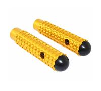 Pedalesn Motocicleta Reposapiés Universales Antideslizantes Para Motocicleta Reposapiés Plegables Pedales 1 Par Reposapiés(Gold)