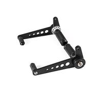Pedalesn Motocicleta Universal Para Café Para Racer Reposapiés Clavijas Pedal Vintage Motocicleta Juegos Traseros Accesorios Reposapiés(Typeblack)