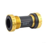 Pedalier Atornillable Compatible MTB y Ruta 68mm Pedalier Atornillable | Aleación aluminio robusta, para resistencia desgaste, largo vida para útil, ideal montaña ruta, mantenimiento mínimo(Golden)