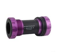 Pedalier BB68 Roscada Aleación Aluminio 68-73mm Pedalier BB68 | Compatibilidad 68-73mm, ajuste marcos, versatilidad total para diversos tipos de bici(Purple)