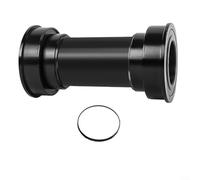 Pedalier de bicicleta BB86-92 Ajuste a presión 41mm 86-92mm Rodamiento hueco de aleación de aluminio para bicicletas de montaña y carretera negro (BB86-92)