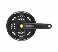 Pedalier de bicicleta de montaña Shimano 7-8v. Altus negro 170mm 42-32-22 con p