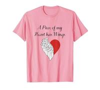 Pedazo De Mi Corazón En El Cielo Parte De Mi Corazón Vive En El Cielo Camiseta, Hombre, Rosado, XXL