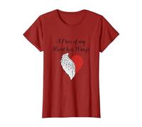 Pedazo De Mi Corazón En El Cielo Parte De Mi Corazón Vive En El Cielo Camiseta, Mujer, Arándano, M
