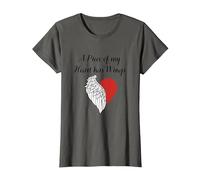 Pedazo De Mi Corazón En El Cielo Parte De Mi Corazón Vive En El Cielo Camiseta, Mujer, Asfalto, S