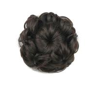 Pedazo de pelo moño 8 colores forma de flor pelo sintético pelo rizado moño banda de goma moño for el pelo Donut rodillo postizos for mujeres Pedazo de pelo moño(233)