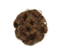 Pedazo de pelo moño 8 colores forma de flor pelo sintético pelo rizado moño banda de goma moño for el pelo Donut rodillo postizos for mujeres Pedazo de pelo moño(7027)