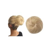 Pedazo de pelo moño Extensiones de moño de pelo sintético, Clip en postizo, cola de pelo falso, Donut, cordón, moño, pieza de cabello Updo, cola de caballo Pedazo de pelo moño(22-613)