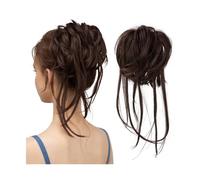 Pedazo de pelo moño Moño rizado sintético elástico for uso diario, postizos, Scrunchie, negro, Rubio, marrón, pelo falso Natural, banda Updo Donut Pedazo de pelo moño(2-33)